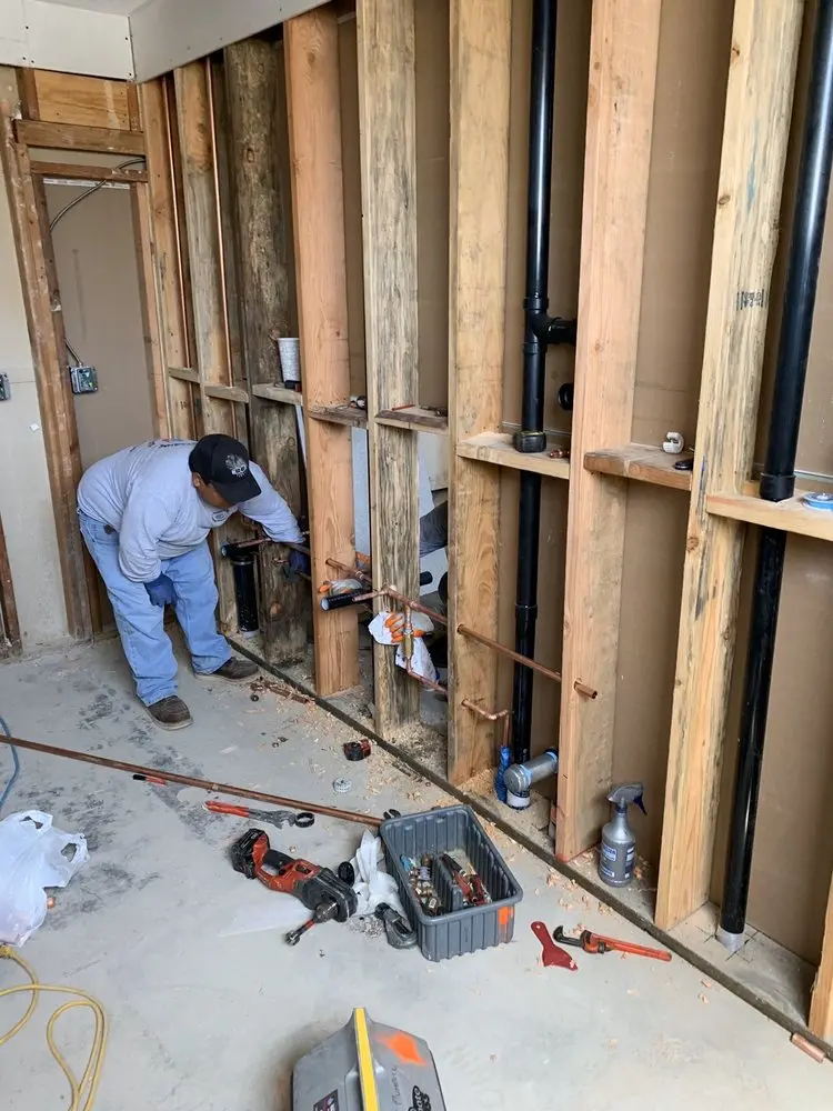 Commercial rough-in plumbing for Water Heater Replacement in Newton Woods